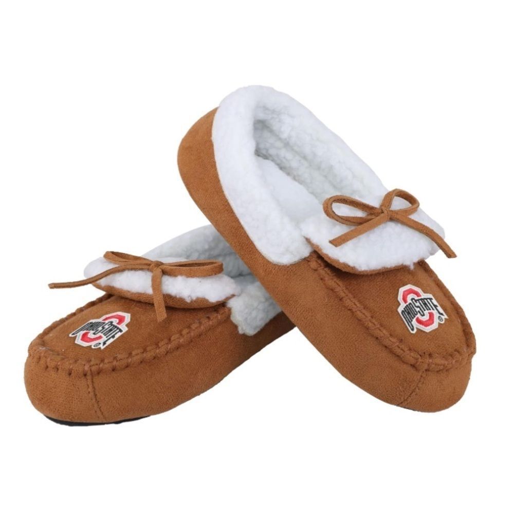 FOCO Ohio State Team Logo Moccasin Slippers